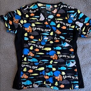 Disney Finding Dory scrub top